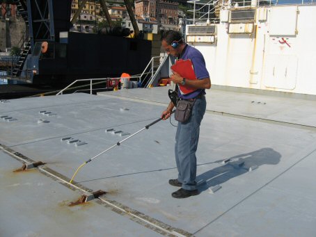 TIGHTNESS TEST OF CARGO HATCH COVERS BY ULTRASONIC EQUIPMEMT